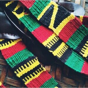 Suspenders Rastafarian Style Red Green Yellow Black Bobo Ashanti Reggae Braces